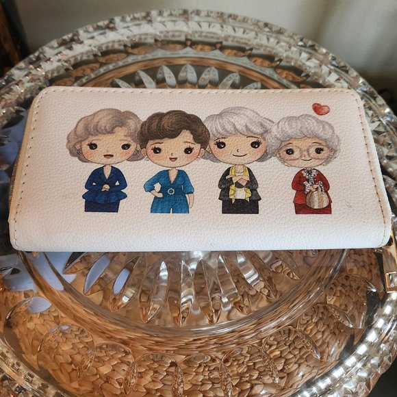 Golden Girls Zip Around Wallet  🌟  Fans Dorothy, Sophia, Rose, Blanche  🌟  🌟 - Picture 4 of 5
